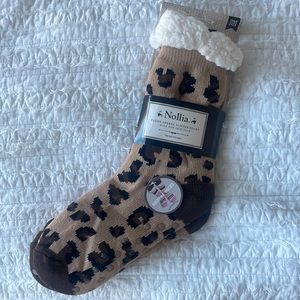 Plush Sherpa Slipper Socks